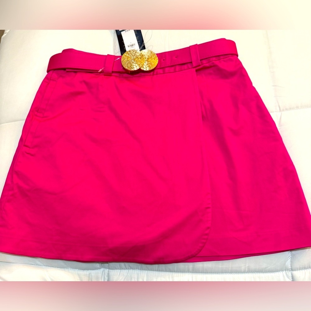 Banana Republic Harbison Hot Pink Mini Size 4 NWT Color Bright Peony